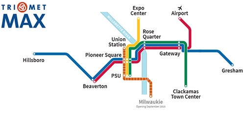 Max Light Rail Map Portland's Trimet Max Rail | West Coast Consulting Group